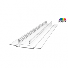 Профиль для поликарбоната ROYALPLAST HCP-D база прозрачный 4-10мм 6000мм Профиль для поликарбоната ROYALPLAST HCP-D база прозрачный 4-10мм 6000мм