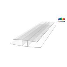 Профиль для поликарбоната ROYALPLAST HP соединительный прозрачный 4мм 6000мм Профиль для поликарбоната ROYALPLAST HP соединительный прозрачный 4мм 6000мм