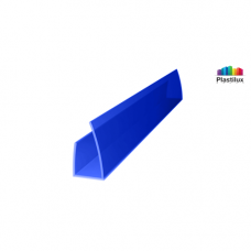 Профиль для поликарбоната ROYALPLAST UP торцевой синий 10мм 2100мм Профиль для поликарбоната ROYALPLAST UP торцевой синий 10мм 2100мм