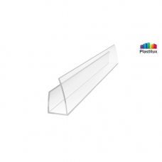 Профиль для поликарбоната ROYALPLAST UP торцевой прозрачный 4мм 2100мм Профиль для поликарбоната ROYALPLAST UP торцевой прозрачный 4мм 2100мм