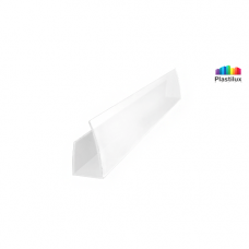 Профиль для поликарбоната ROYALPLAST UP торцевой белый-матовый 4мм 2100мм Профиль для поликарбоната ROYALPLAST UP торцевой белый-матовый 4мм 2100мм
